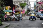 Ulice Silom ve městě Bangkok, Thajsko