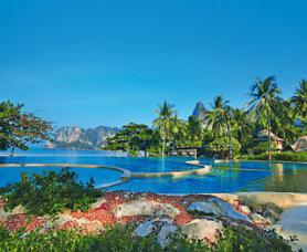 Thajský hotel Rayavadee s bazénem