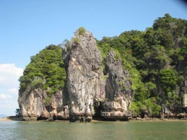 Část zátoky Phang Nga