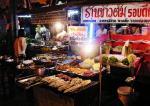 Stánek s jídlem v Bangkoku