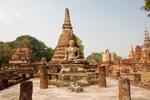 Chrám Wat Mahathat ve městě Ayutthaya, Thajsko